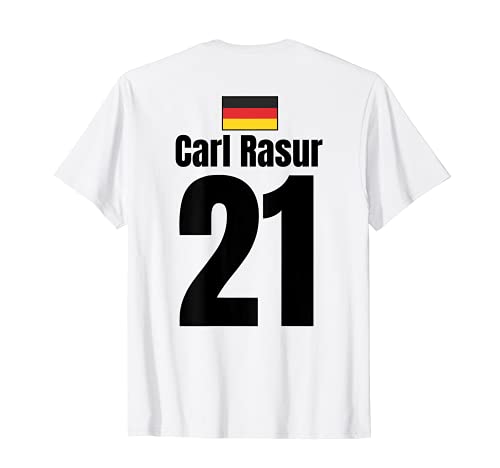 Hombre Disfraz para parejas, carnaval, camiseta de Alemania Camiseta