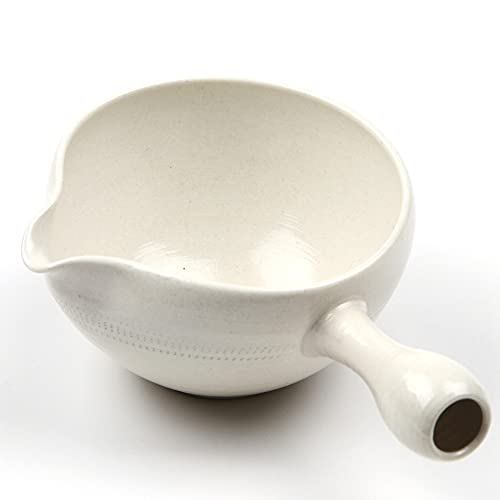 MADE IN JAPAN -Matcha kit -whisk bowl Stand Sifter Scoop | Japanese Tea KIMIKURA (Bowl -White)
