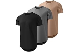 Mens Drop Cut Longline Shirts