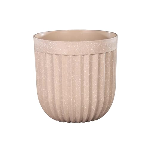 YAHOME Pack of 2 Plastic Pot Garden Plant Pot Indoor Nursery Pot Flower Plant Container For Home Decor For House Plants Flowers and Rose Plants (Small)