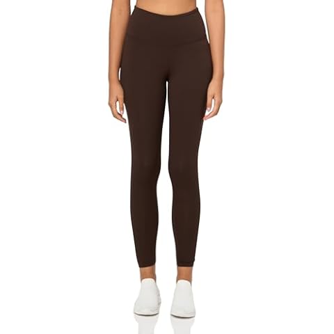 Danskin Women's Performance Nylon High Rise Ankle Legging, Espresso Cover