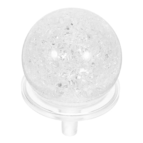DOITOOL Crystal Ball Decoration with Base Indoor Tabletop Fountain Sphere for Office Desk Porches and Feng Shui Display Stylish DIY Water Feature Prop