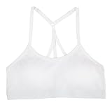 Fruit of the Loom Girls' Micro Strappy Back Bra, White, 30