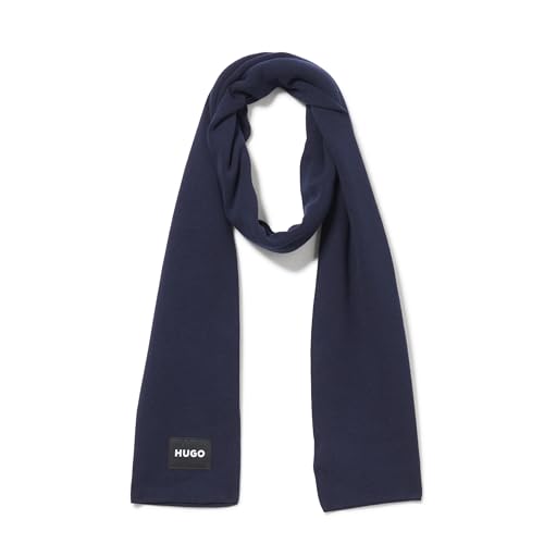 Bufanda Hombre HUGO de punto ropa de abrigo negra invierno pack de 1
