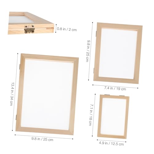 Cadre en bois double couche facile à utiliser pour papier artisanal - 3