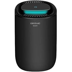 Ventilador Deshumidificador Cecotec Deshumidificador eléctrico silencioso BigDry 2000 Light Black- 300 ml/día, depósito extraíble de 0,6 litros, Cobertura hasta 20 m2, mínimo Consumo de 23 W