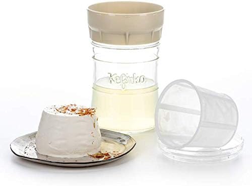 Kefirko Cheese Maker 848ml - The set ideal for making Fresh Kefir Cheese at home Gorgeous Gold, Beige - Image 3
