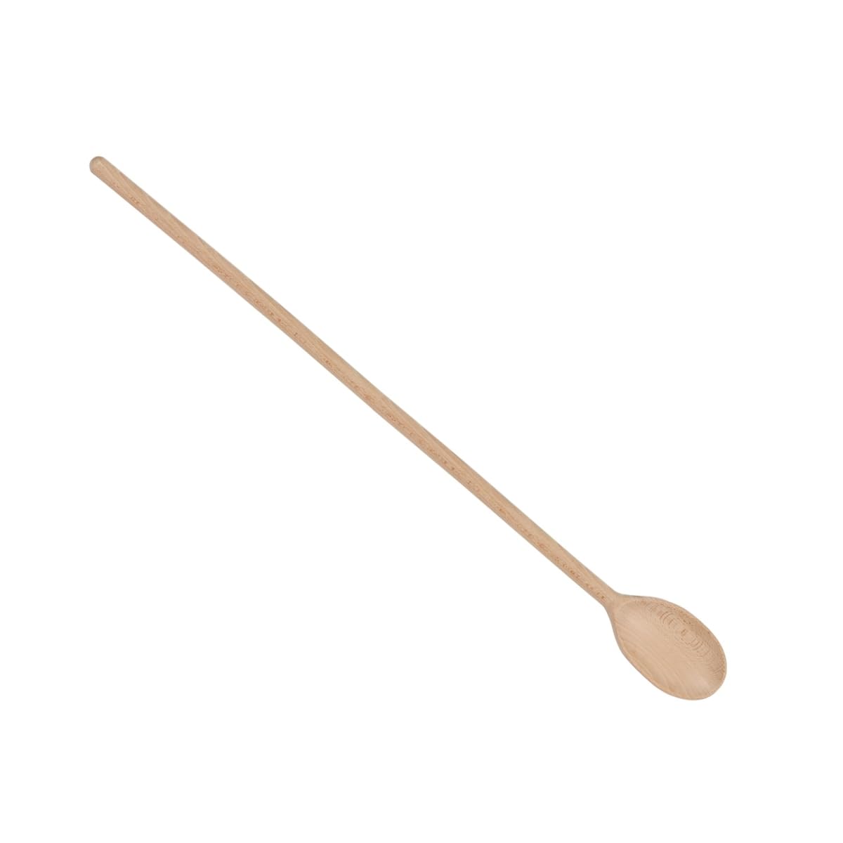 Bütic - Cucharón grande de madera ovalado - Profundo, longitud (cm): 100 cm de largo