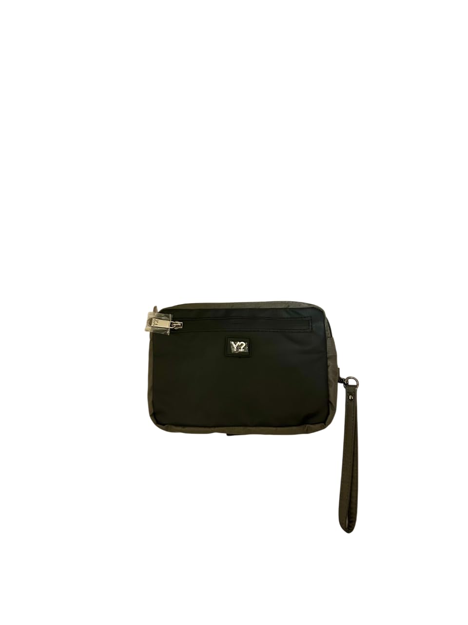 YNOT WHY NOT Pochette con Doppio Scomparto, 16,5x22,5x4 cm, con Tasca Frontale e Posteriore