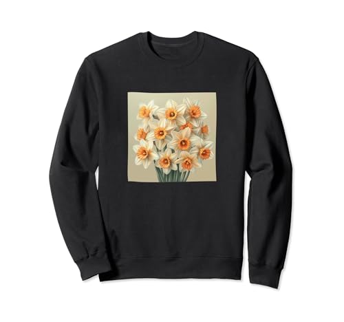 Daffodil Bouquet Floral Pastel Colors Graphic Sweatshirt
