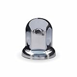 33mm Push On Nut Cover with Flange – Chrome Metal TNUT-F1