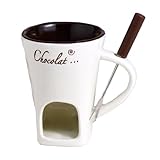 Uso cómodo y cómodo: equipado con un fondo calentado por velas, esta taza de fondue garantiza una fusión consistente y uniforme del chocolate, lo que hace que los deliciosos postres sean sin esfuerzo durante las celebraciones festivas o noches íntimas con sus seres queridos. La experiencia de fondue de chocolate sigue siendo simple y de buen gusto.