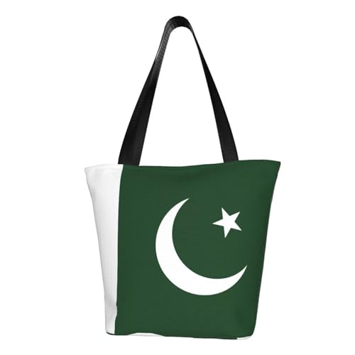Flag of Pakistan Print Comfortable Shoulder Bag Summer HandbagTravel Beach Work Daily Use Versatile Carry