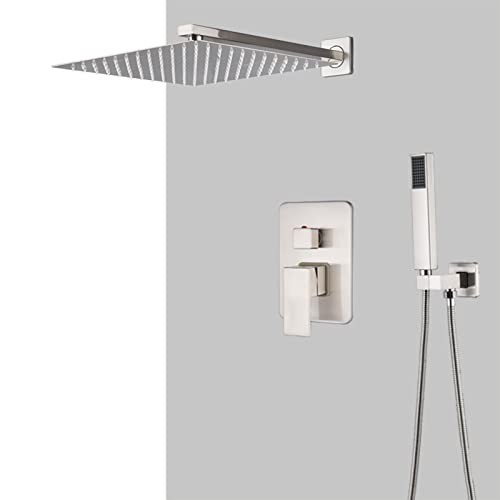 Ensemble de douche dissimulée anti-calcaire en laiton avec cascade