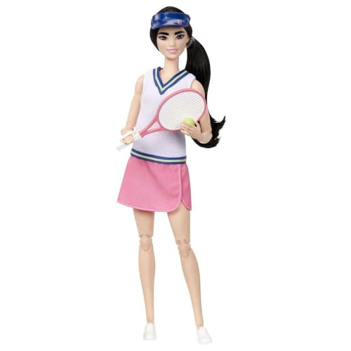 Barbie Doll & Accessories, Career Tennis Player Doll with Racket and Ball