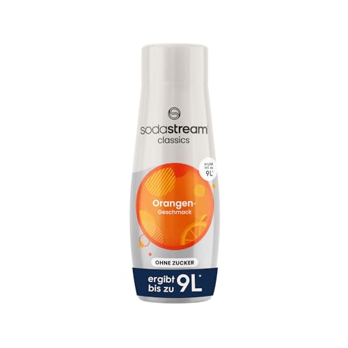 SodaStream Sirup Orange ohne Zucker, 1x Flasche ergibt 9 Liter Fertiggetränk, Sekundenschnell zubereitet und immer frisch, 440 ml 1