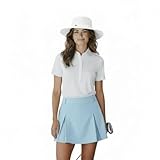 Malo'o Papale Golf Hat for Men & Women – UPF 50+ Foldable Wide Brim Golf Sun Hat, Adjustable Cinch Cord, Anti-Glare Underbrim, Packable Golf Bag Hat, White or Grey, S/M & L/XL