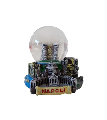 palla di vetro con neve,sfera di vetro con neve Napoli e vesuvio (sfera piccola Napoli)