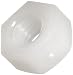 Nylon 6/6 Hex Nut, Off-White, 1/4"-20 Thread Size, 7/16" Width Across Flats, 15/64" Thick (Pack of 100)