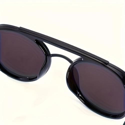 Lunettes de soleil vintage pour hommes UV400 monture acétate robuste - 4