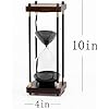 Amazon.com: Large Hourglass Timer 60 Minute, Decorative Wooden Sand ...