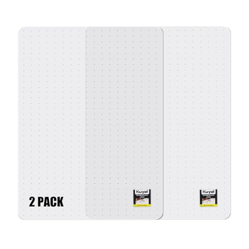 Image of Kuyal Office Chair Mat for Carpet, 2 Pack Heavy Duty Computer Chair Mat | 36''x48'', Under Desk Protector Carpeted Clear Floors Mat, Easy Chair Movement,Ship Flat