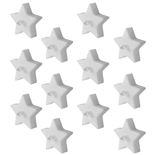 Velas LED decorativas para Navidad y cumpleaños lámparas de estrella luz cálida
