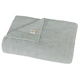 【Amazon.co.jp限定】タオル研究所 [ さらっとタイプ ] #010 タオルケット ストーンブルー 耐久性 やわらか ボリューム 綿100% さらさら