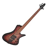 Superior tone and durability with handpicked tonewoods Optimal string tension and improved intonation with 34.5 - 35.5 inch scale length Versatile tone options with dual active soapbar pickups Unique and striking aesthetics with red burl burst finish...