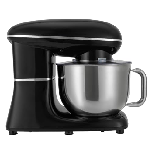 Robot da cucina, impastatrice in acciaio inox, 500 W, 6,2 l, impastatrice planetaria, 6 velocità, impastatrice silenziosa, con scopa - immagine 6