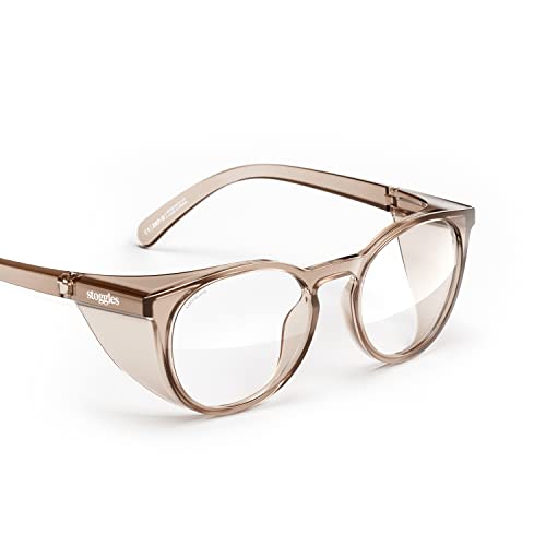 Stoggles Round Z87.1 Certified Polycarbonate Safety Glasses Anti-Fog