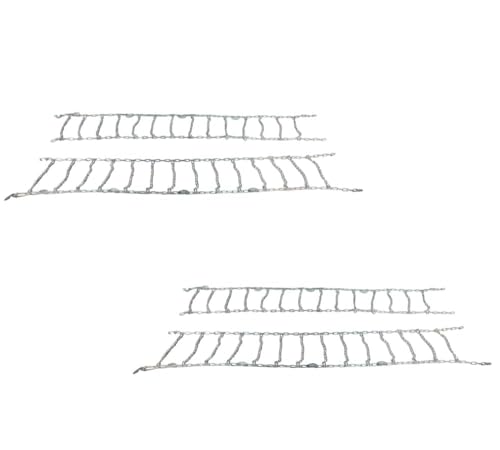 Mytee Products (2 Pack/Set of 4 22.5' Twist Link Snow Tire Chain for Semi Trucks - Emergency Tire Traction Chain - Snow Blower Single Wheel Chains for Commercial Trucks, SUVs, Pickups, Auto Trac