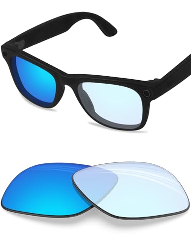 Image of BLAZERBUCK Photochromic Replacement Lenses Compatible with Ray-Ban Meta Wayfarer RW4006 | RW4012 (Gen 2) 50mm Smart Glasses