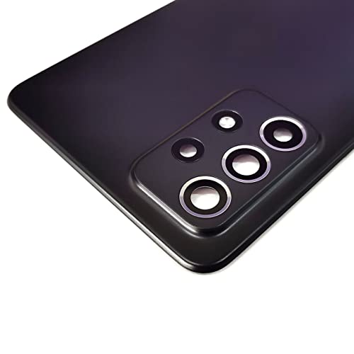 Bestdealing Galaxy A52 Back Cover Replacement A525U A52 5G A526 Back Door For Samsung Galaxy A52 2020 6.5" A525F A525U Galaxy A52 Sm-A526U Cellphone Backplates Rear Housing Repair Part (Awesome Black) #TOP3