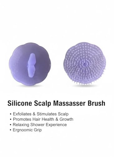 Image of Zodiac Round Finger Combs, Set of 4, Pastel Colours, Soft Bristles for Hair Detangling and Washing