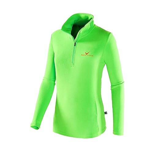 Black Crevice Damen Fleece Skirolli, grün/rot, 44