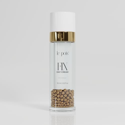 Le Pois FIX Day Cream, Plant-Based Moisturizer for All Skin Types, Fragrance-Free Anti-Aging Hydration, Wrinkle Smoothing for Sensitive Mature Skin Care