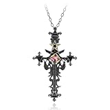 Vintage gótico Cruz declaración Collar triángulo Pentagrama geométrico Mujeres joyería Hip Hop Hombres prezzie