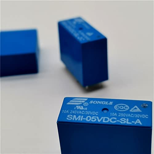 Relé SMI-05VDC-SL-C de 5 pines para placa de circuito electrónico DIY industrial, 2 unidades 4