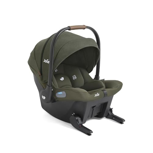 Image of Joie Baby, Mint Latch Baseless Infant Car Seat - Lightweight, Built-in Rigid Lower Anchor Attachments and Side-Impact Protection - No Base Installation Required, Travel-Friendly Design (Forest)