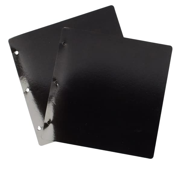Lot De 8 Feuilles De Rangement Noires Pour Tampons - 20x20cm - Organisation Fournitures Créatives - Compatible Classeurs