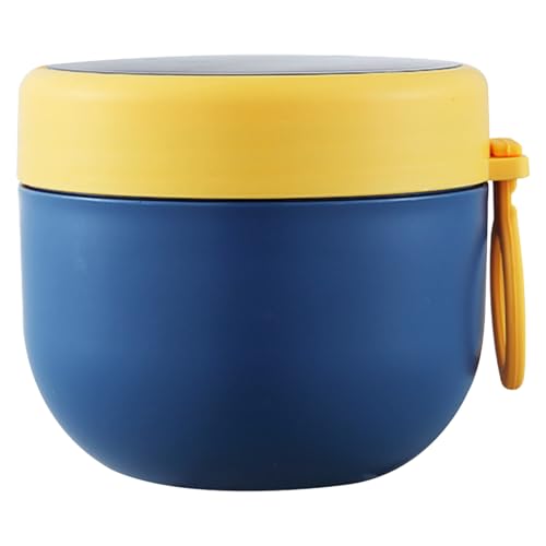Food Flask - Termo de sopa aislado de acero inoxidable de 20 onzas con cuchara plegable para desayuno con tapa, recipientes para yogur, cereales, gachas