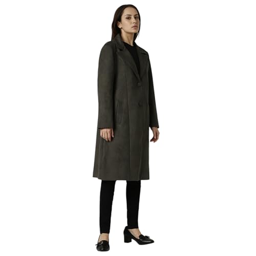 Image of Van Heusen Women's Regular Fit Casual A-line Coat, polyester blend