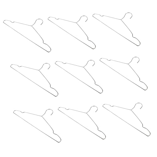 Ciieeo Racks 10pcs Stainless Steel Hangers Long-Lasting Coat Hangers Skid Strong Bearing Capacity