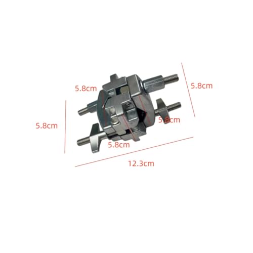 Abrazadera para soporte de batería de metal, accesorio de extensión para platillo, montaje seguro para soporte de batería, ideal para actuaciones en vivo miniatura 7