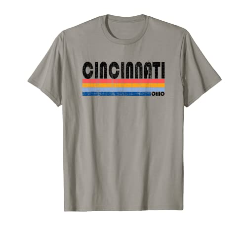 Cincinnati, OH Hometown Pride Retro 70s 80s Style T-Shirt