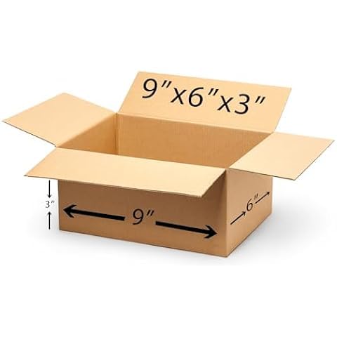 ROBGREEN Blueprint Premium Eco-friendly 3 Ply Corrugated Packing Box for Secure Shipping, Moving, Courier & Goods Transportation, Brown Carton Box Pack Of (10 Pcs, 9X6X3 Inches) (B0DJ8GNSD9) Amazon Price History, Amazon Price Tracker