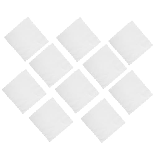PACKOVE Pañuelos Cuadrados de Algodón Puro 10 Unidades 30 CM Suaves y Lavables para Hombre y Mujer en Bodas y Reuniones
