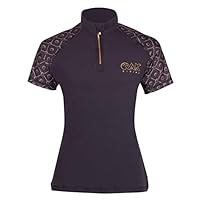 AK Tara Kurzarm-Basisschicht für den Reitsport AKRS-6061 (DE/NL/SE/PL, Alphanumerisch, XL, Regular, Regular, Schwarz)