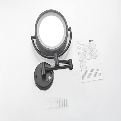 Espejo para Maquillaje con Luz LED y Ampliación 10x de Pared miniatura 5